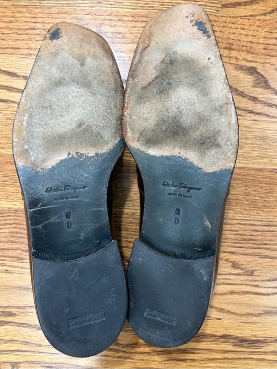 Salvatore Ferragamo Gancini Dinamo Bit Loafers Brown Leather (9D) main image 12